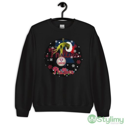 Grinch Philadelphia Phillies Christmas Ceramic Grinch Christmas Shirt - Unisex Crewneck Sweatshirt