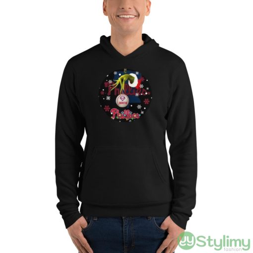 Grinch Philadelphia Phillies Christmas Ceramic Grinch Christmas Shirt - Unisex Fleece Pullover Hoodie