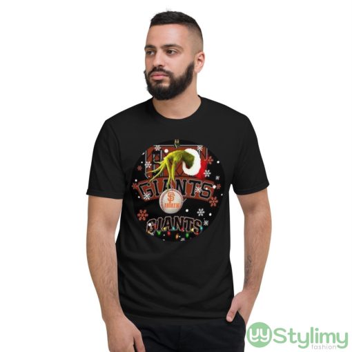 Grinch San Francisco Giants Christmas Ceramic Grinch Christmas Shirt - Short Sleeve T-Shirt