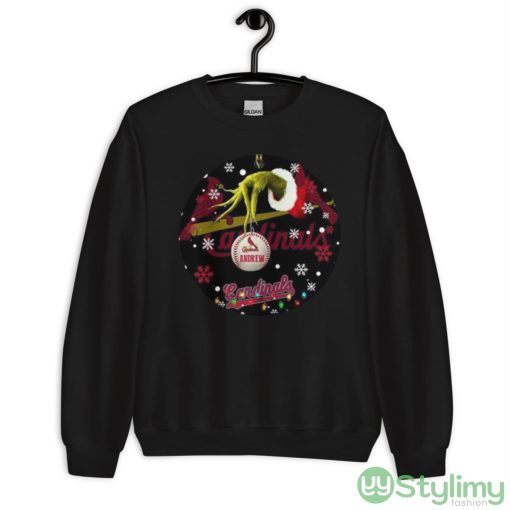 Grinch St. Louis Cardinals Christmas Ceramic Grinch Christmas Shirt - Unisex Crewneck Sweatshirt