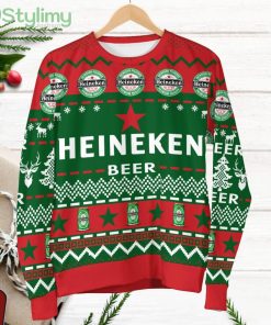 Heineken Beer Sweater 3D Print Ugly Christmas Sweater Product Photo 1