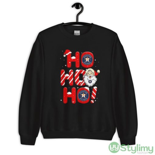 Houston Astros MLB Baseball Ho Ho Ho Santa Claus Merry Christmas Shirt - Unisex Crewneck Sweatshirt