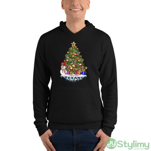 Houston Texans Merry Christmas Nfl Football Sports Shirt - Unisex Fleece Pullover Hoodie