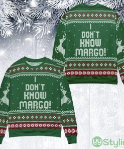 I Don't know Margo Todd Green Ugly Christmas Sweater Product Photo 1