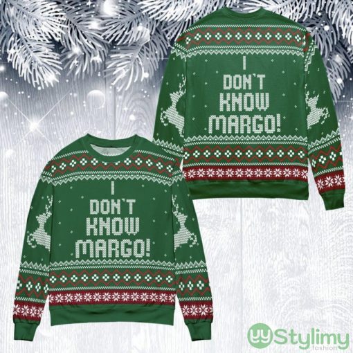 I Don't know Margo Todd Green Ugly Christmas Sweater Product Photo 1