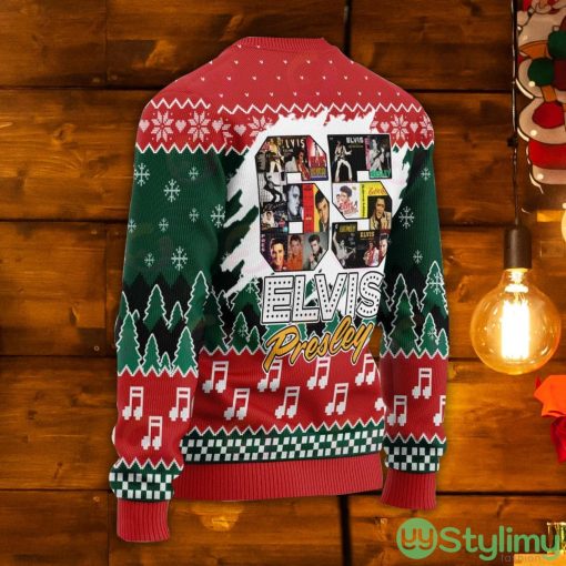 In Memory Of Elvis Presley Ugly Christmas Sweater Product Photo 2