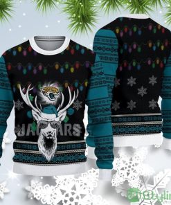 Jacksonville Jaguars Christmas Reindeer Ugly Christmas Sweater Product Photo 1