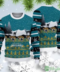 Jacksonville Jaguars Christmas Reindeers Pattern Ugly Christmas Sweater Product Photo 1