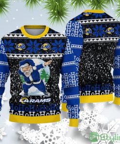Los Angeles Rams Christmas Santa Claus Ugly Christmas Sweater Product Photo 1
