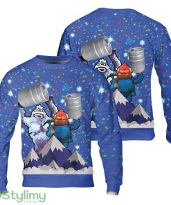 Merry Christmas Bumble Keg Party All Over Printed 3D Sweater Product Photo 1