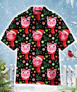 Merry Christmas Cute Pigs Pattern Aloha Cute Christmas Gift Cute Christmas Gift Hawaiian Shirt Product Photo 1