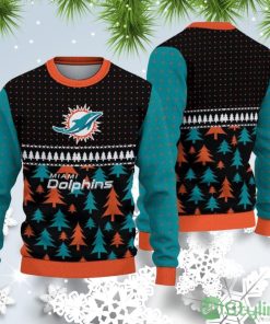 Miami Dolphins Christmas Pattern Ugly Christmas Sweater Product Photo 1