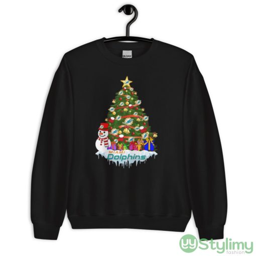 Miami Dolphins Merry Christmas Nfl Football Sports Shirt - Unisex Crewneck Sweatshirt