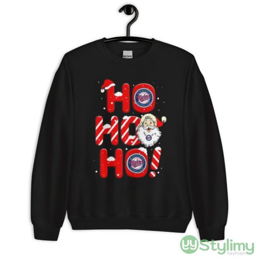 Minnesota Twins MLB Baseball Ho Ho Ho Santa Claus Merry Christmas Shirt - Unisex Crewneck Sweatshirt