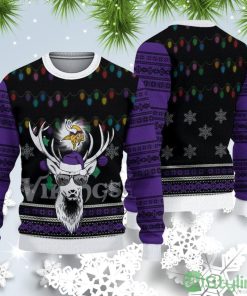 Minnesota Vikings Christmas Reindeer Ugly Christmas Sweater Product Photo 1