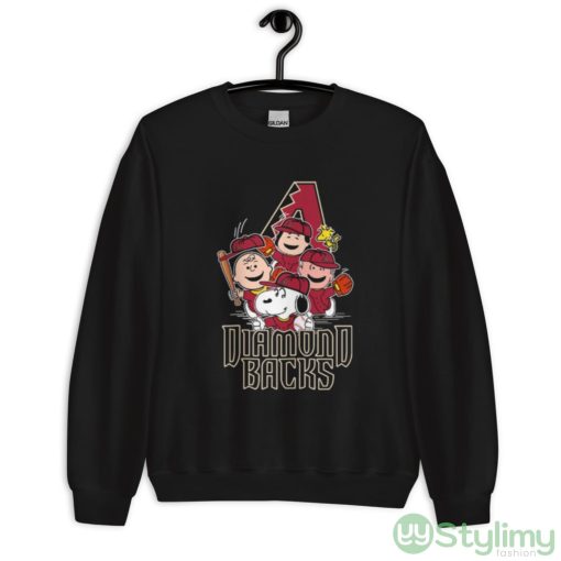MLB Arizona Diamondbacks Snoopy Charlie Brown Woodstock The Peanuts Movie Baseball Shirt