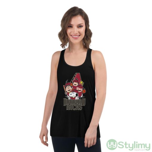 MLB Arizona Diamondbacks Snoopy Charlie Brown Woodstock The Peanuts Movie Baseball Shirt
