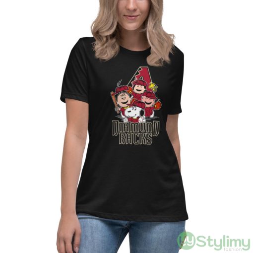 MLB Arizona Diamondbacks Snoopy Charlie Brown Woodstock The Peanuts Movie Baseball Shirt