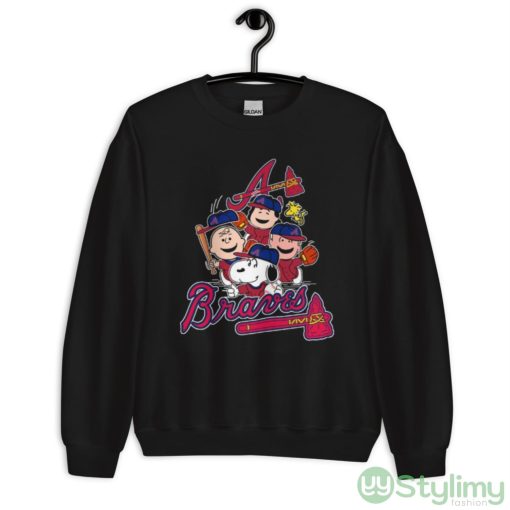 MLB Atlanta Braves Snoopy Charlie Brown Woodstock The Peanuts Movie Baseball Shirt Shirt
