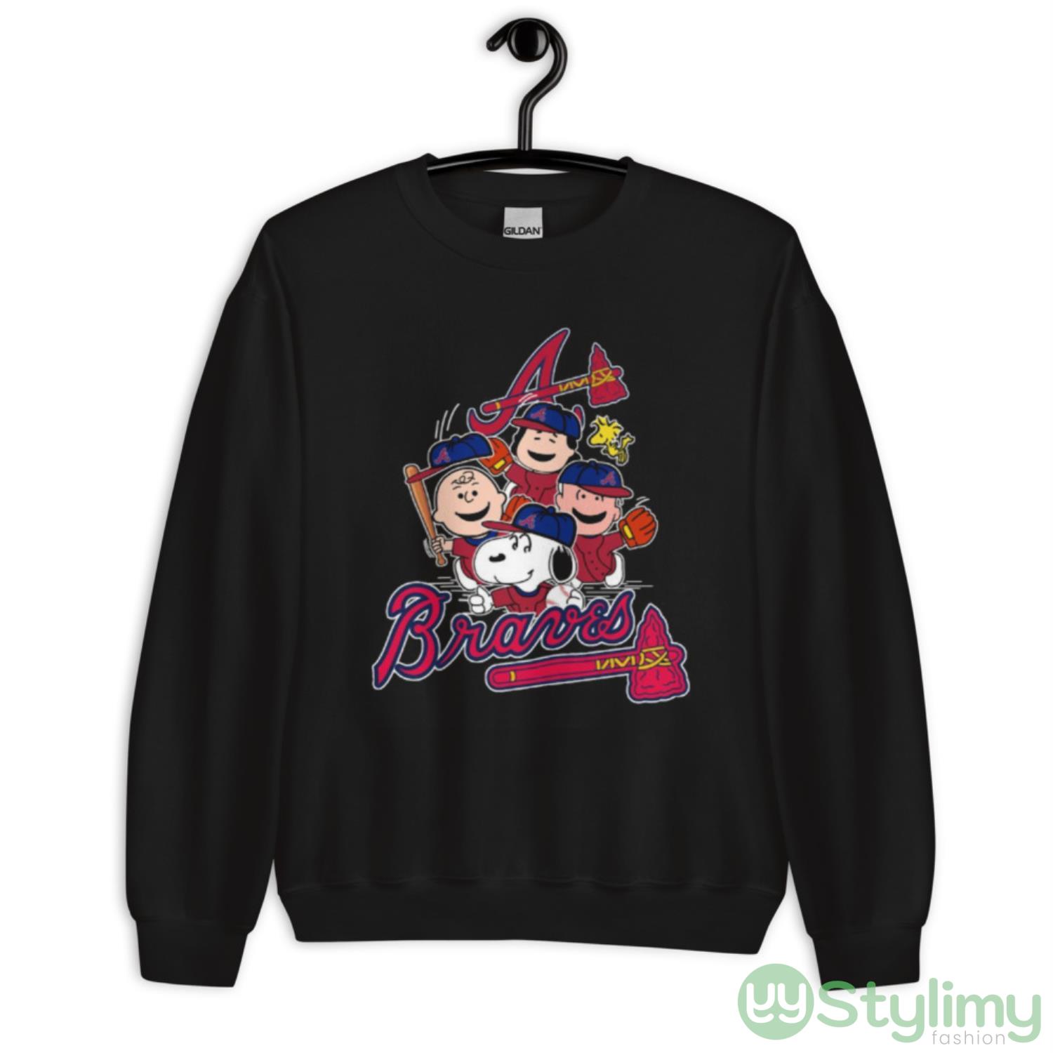 MLB Atlanta Braves Snoopy Charlie Brown Woodstock The Peanuts Movie Baseball Shirt Shirt 8 MLB Atlanta Braves Snoopy Charlie Brown Woodstock The Peanuts Movie Baseball Shirt Shirt - Unisex Crewneck Sweatshirt