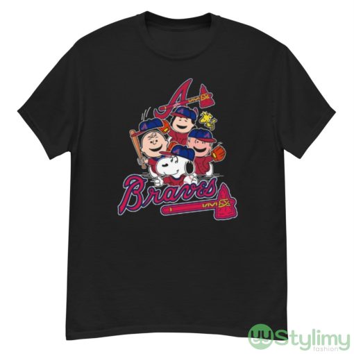 MLB Atlanta Braves Snoopy Charlie Brown Woodstock The Peanuts Movie Baseball Shirt Shirt