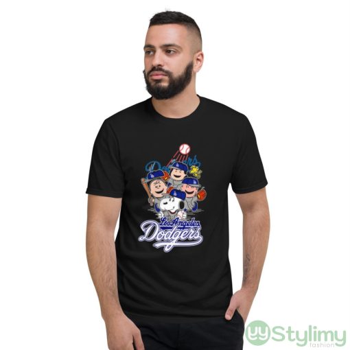 MLB Los Angeles Dodgers Snoopy Charlie Brown Woodstock The Peanuts Movie Baseball Shirt