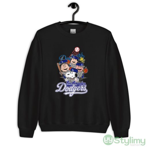 MLB Los Angeles Dodgers Snoopy Charlie Brown Woodstock The Peanuts Movie Baseball Shirt