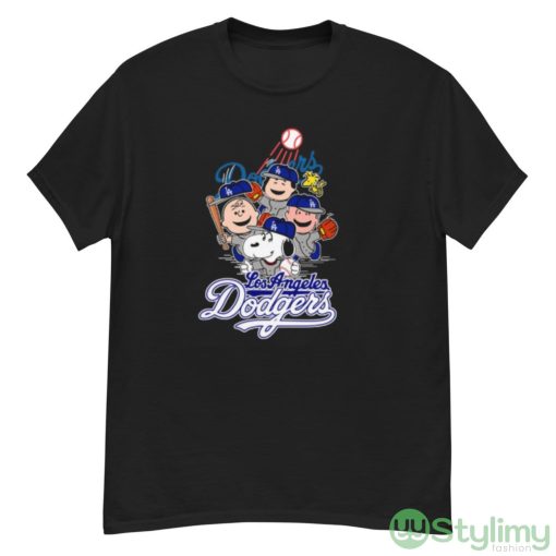 MLB Los Angeles Dodgers Snoopy Charlie Brown Woodstock The Peanuts Movie Baseball Shirt