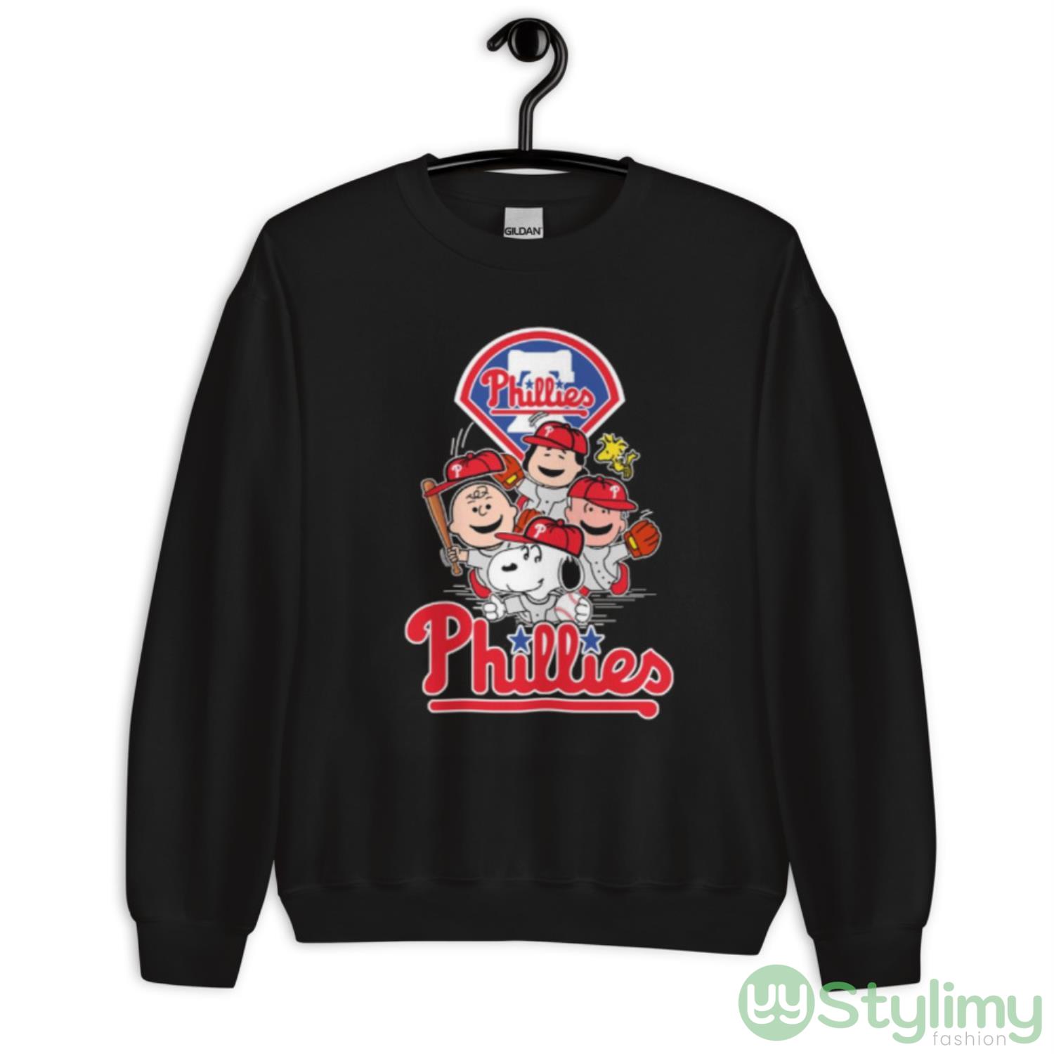 MLB Philadelphia Phillies Snoopy Charlie Brown Woodstock The Peanuts Movie Baseball Shirt 8 MLB Philadelphia Phillies Snoopy Charlie Brown Woodstock The Peanuts Movie Baseball Shirt - Unisex Crewneck Sweatshirt