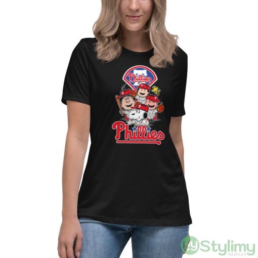 MLB Philadelphia Phillies Snoopy Charlie Brown Woodstock The Peanuts Movie Baseball Shirt
