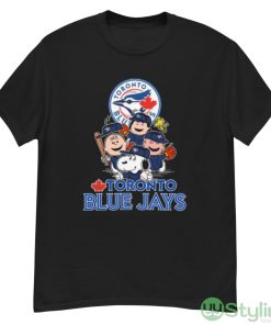 MLB Toronto Blue Jays Snoopy Charlie Brown Woodstock The Peanuts Movie Baseball Shirt - G500 Men’s Classic T-Shirt