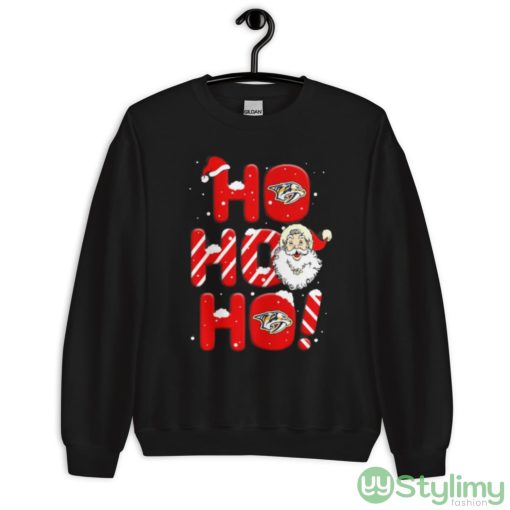 Nashville Predators NHL Hockey Ho Ho Ho Santa Claus Merry Christmas Shirt - Unisex Crewneck Sweatshirt