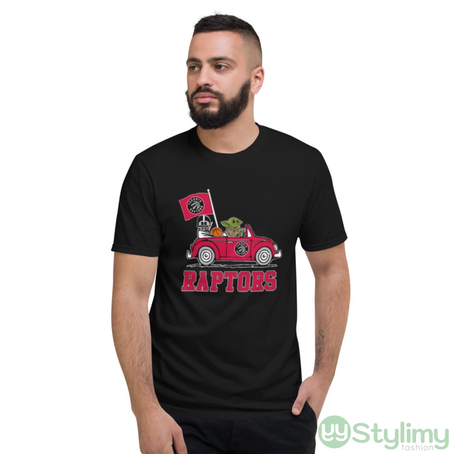 NBA Basketball Toronto Raptors Darth Vader Baby Yoda Driving Star Wars Shirt 8 NBA Basketball Toronto Raptors Darth Vader Baby Yoda Driving Star Wars Shirt - Short Sleeve T-Shirt