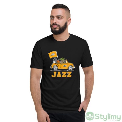 NBA Basketball Utah Jazz Darth Vader Baby Yoda Driving Star Wars Shirt