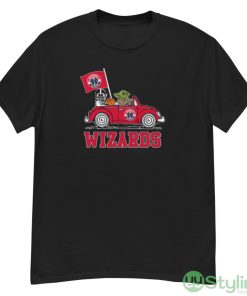 NBA Basketball Washington Wizards Darth Vader Baby Yoda Driving Star Wars Shirt - G500 Men’s Classic T-Shirt