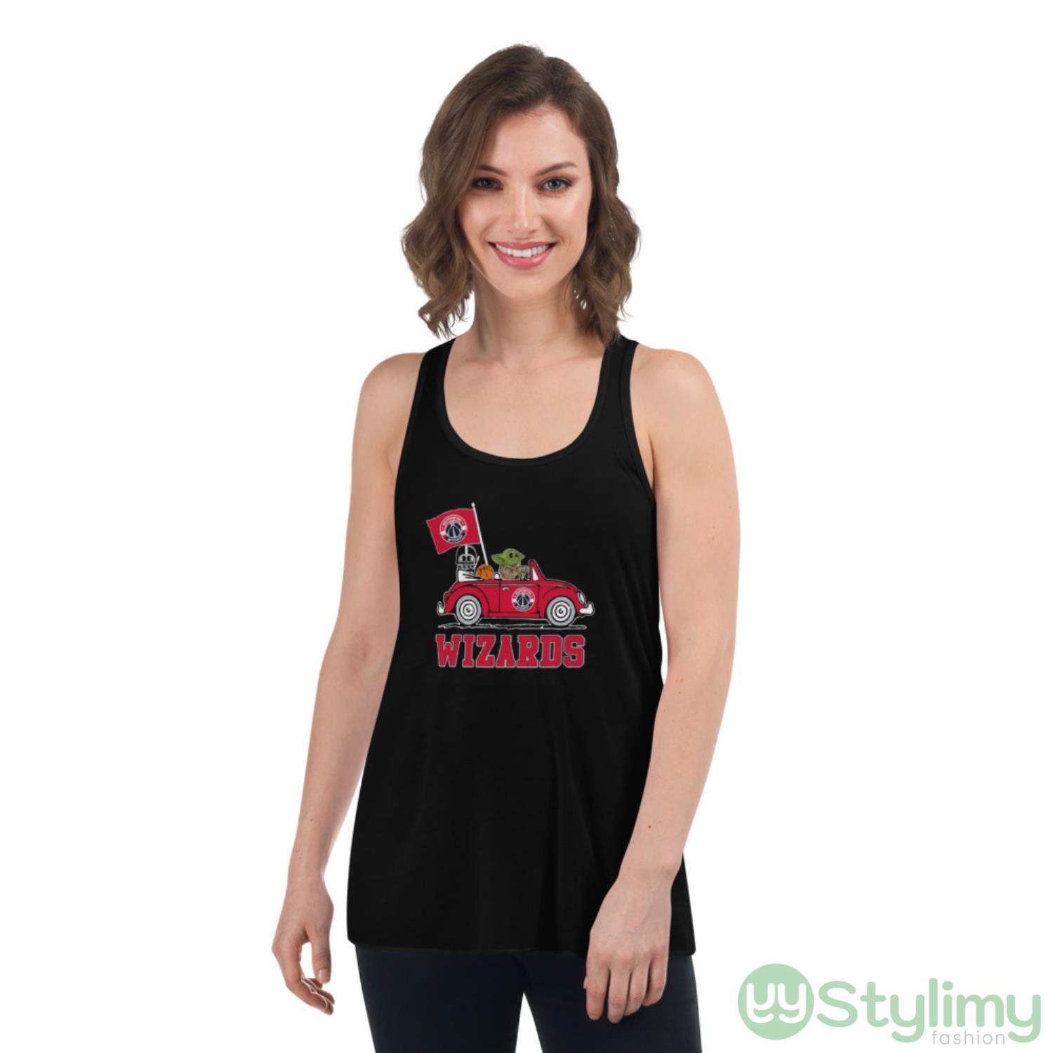 NBA Basketball Washington Wizards Darth Vader Baby Yoda Driving Star Wars Shirt 8 nba basketball washington wizards darth vader baby yoda driving star wars shirt 4