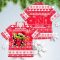 Nebraska Cornhuskers Baby Yoda Star Wars American Ugly Christmas Sweater Pattern Hawaiian Shirt Product Photo 2