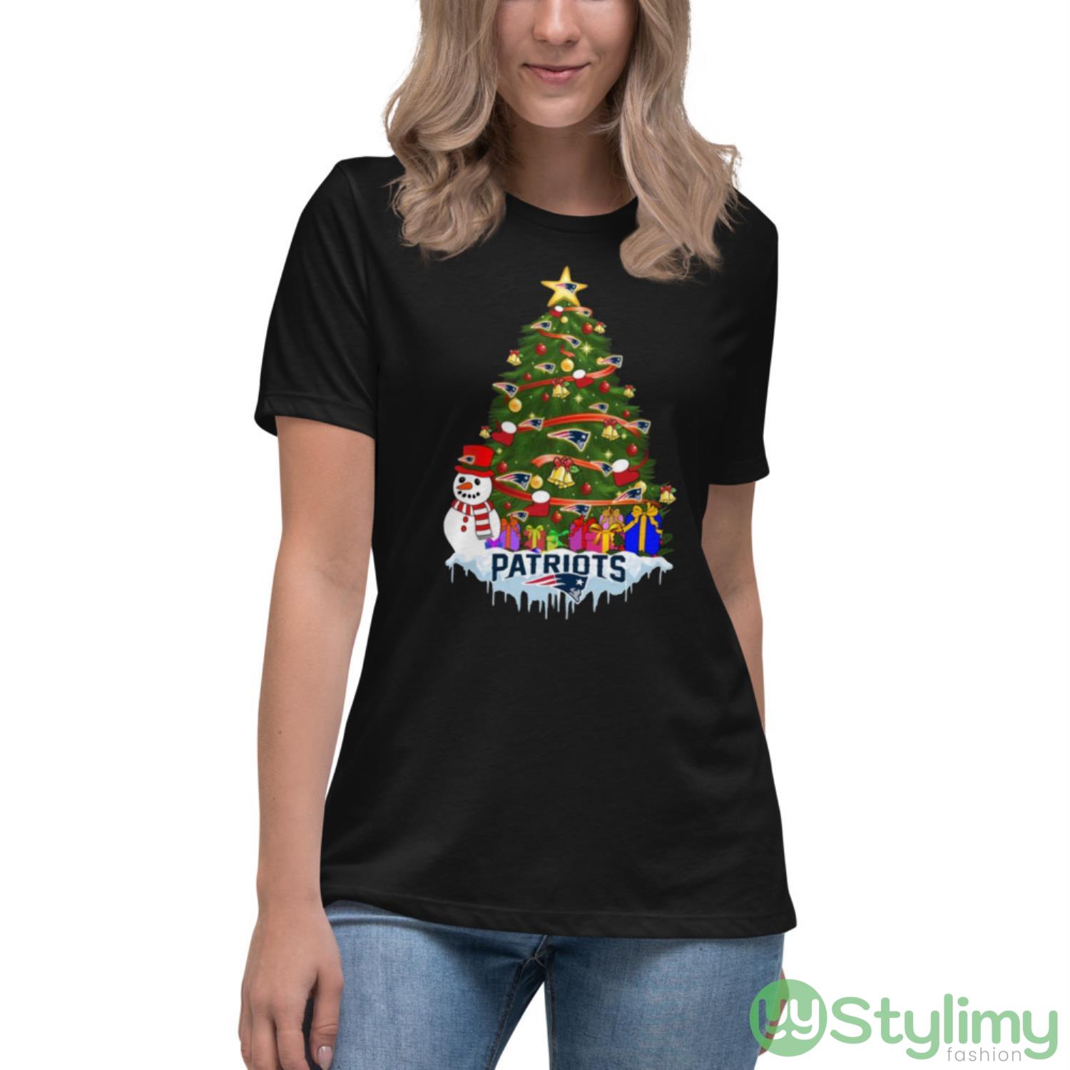 New England Patriots Merry Christmas Nfl Football Sports Shirt 7 New England Patriots Merry Christmas Nfl Football Sports Shirt - Women's Relaxed Short Sleeve Jersey Tee