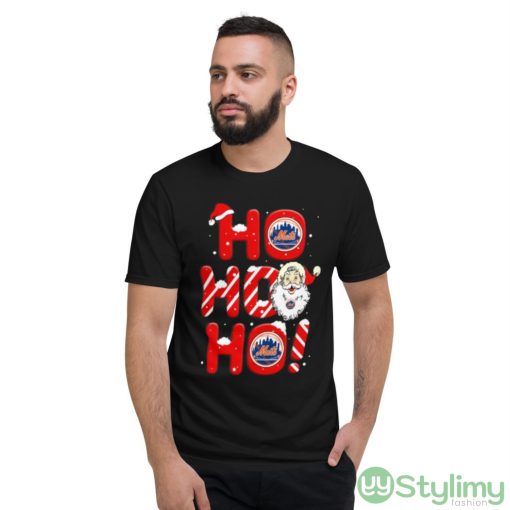 New York Mets MLB Baseball Ho Ho Ho Santa Claus Merry Christmas Shirt - Short Sleeve T-Shirt