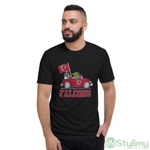 NFL Football Atlanta Falcons Darth Vader Baby Yoda Driving Star Wars Shirt