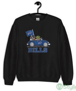 NFL Football Buffalo Bills Darth Vader Baby Yoda Driving Star Wars Shirt - Unisex Crewneck Sweatshirt
