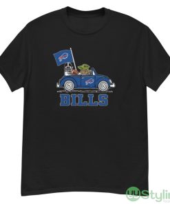 NFL Football Buffalo Bills Darth Vader Baby Yoda Driving Star Wars Shirt - G500 Men’s Classic T-Shirt
