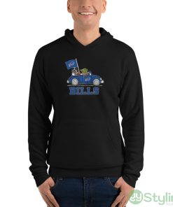 NFL Football Buffalo Bills Darth Vader Baby Yoda Driving Star Wars Shirt - Unisex Fleece Pullover Hoodie