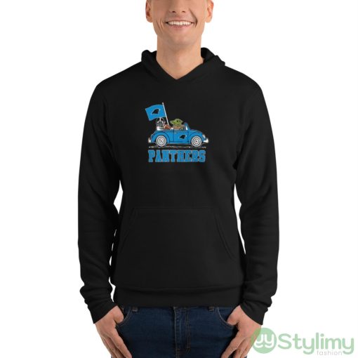 NFL Football Carolina Panthers Darth Vader Baby Yoda Driving Star Wars Shirt