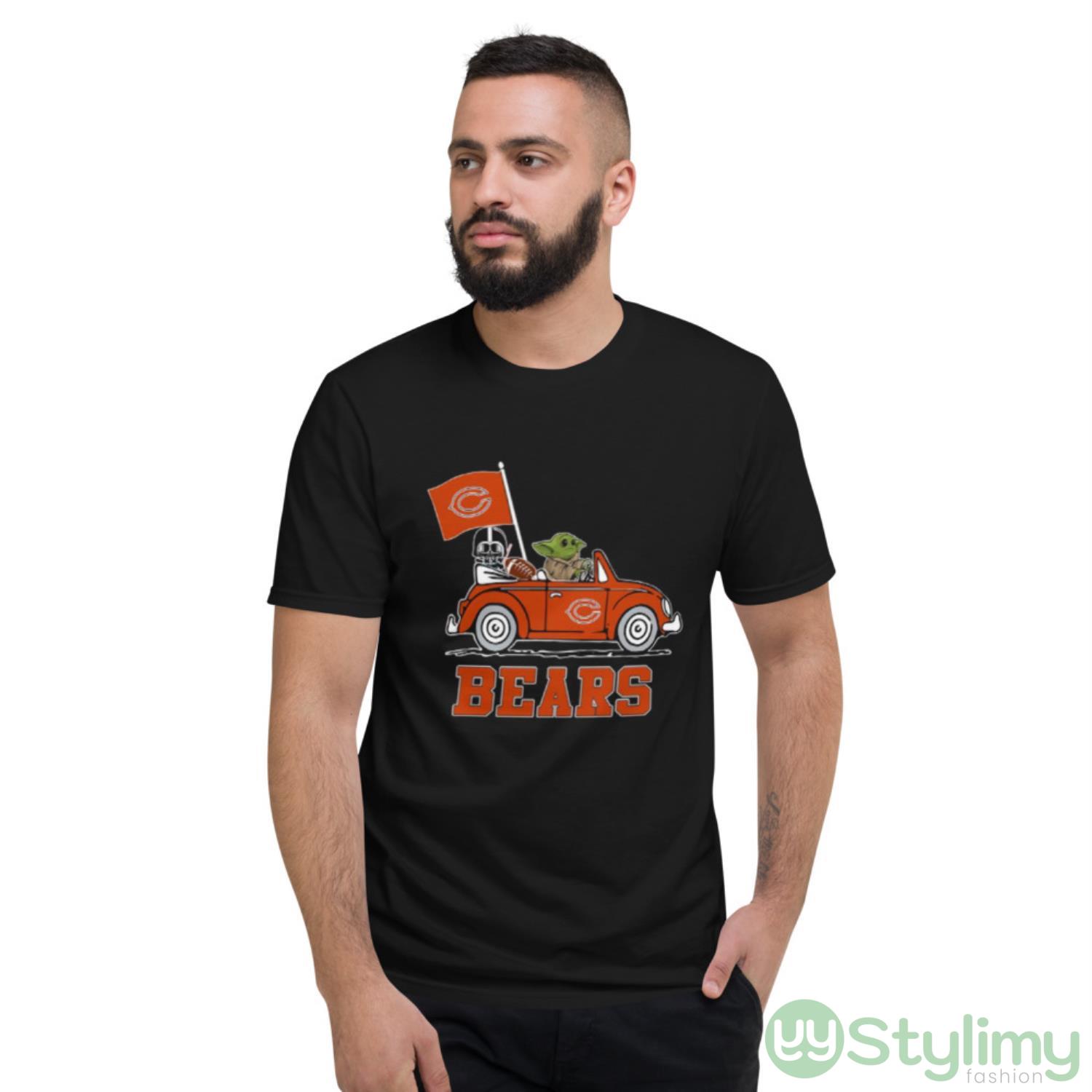 NFL Football Chicago Bears Darth Vader Baby Yoda Driving Star Wars Shirt 8 NFL Football Chicago Bears Darth Vader Baby Yoda Driving Star Wars Shirt - Short Sleeve T-Shirt