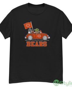NFL Football Chicago Bears Darth Vader Baby Yoda Driving Star Wars Shirt - G500 Men’s Classic T-Shirt
