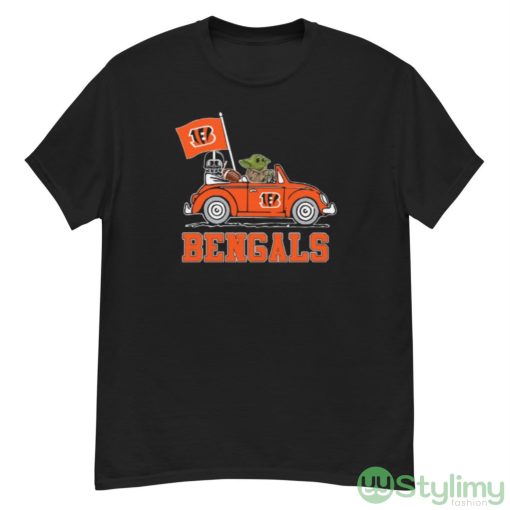 NFL Football Cincinnati Bengals Darth Vader Baby Yoda Driving Star Wars Shirt