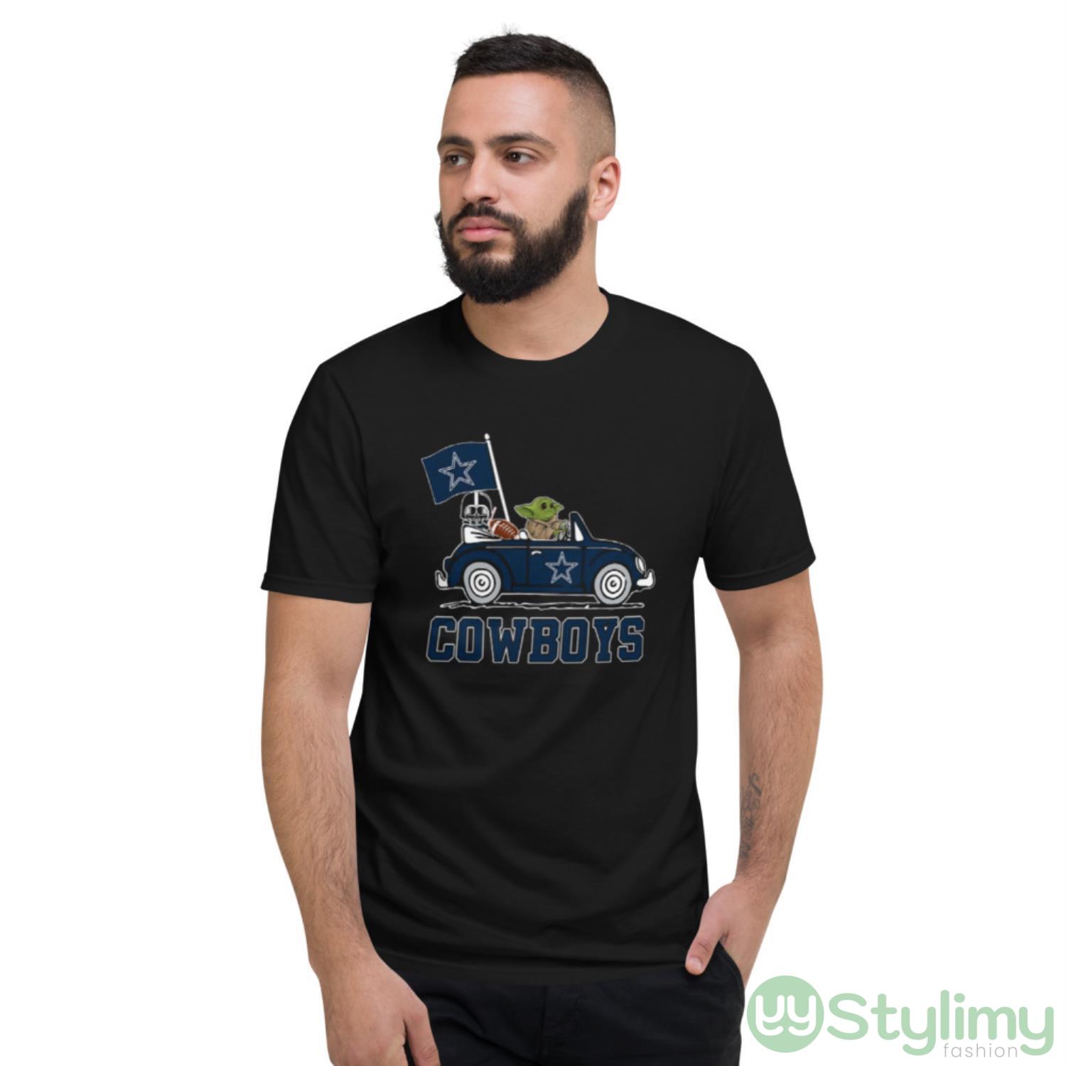 NFL Football Dallas Cowboys Darth Vader Baby Yoda Driving Star Wars Shirt 8 NFL Football Dallas Cowboys Darth Vader Baby Yoda Driving Star Wars Shirt - Short Sleeve T-Shirt