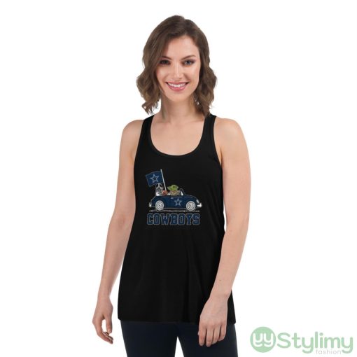 NFL Football Dallas Cowboys Darth Vader Baby Yoda Driving Star Wars Shirt
