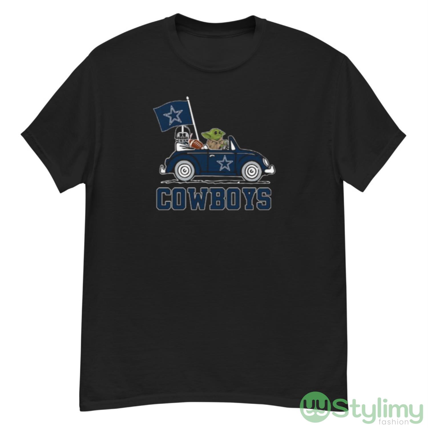 NFL Football Dallas Cowboys Darth Vader Baby Yoda Driving Star Wars Shirt 7 NFL Football Dallas Cowboys Darth Vader Baby Yoda Driving Star Wars Shirt - G500 Men’s Classic T-Shirt